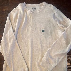 Llbean waffle henley size xl